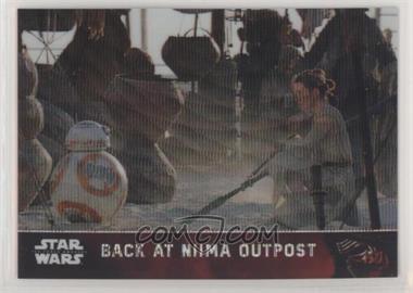 2016 Topps Star Wars: The Force Awakens Chrome - [Base] - Retail Wave Refractor #27 - Back At Niima Outpost