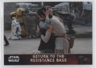 2016 Topps Star Wars: The Force Awakens Chrome - [Base] - Retail Wave Refractor #99 - Return to the Resistance Base