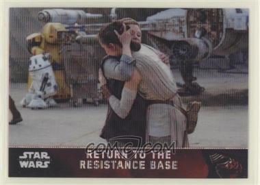 2016 Topps Star Wars: The Force Awakens Chrome - [Base] - Retail Wave Refractor #99 - Return to the Resistance Base