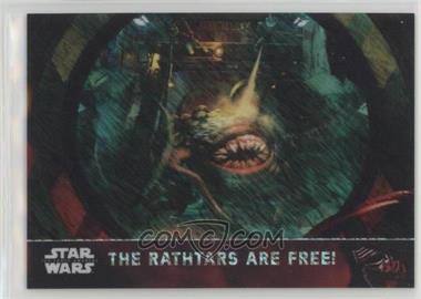 2016 Topps Star Wars: The Force Awakens Chrome - [Base] - Shimmer Refractor #45 - The Rathtars Are Free! /50