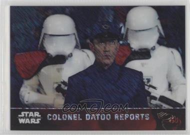 2016 Topps Star Wars: The Force Awakens Chrome - [Base] - Shimmer Refractor #86 - Colonel Datoo Reports /50