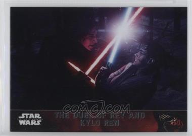 2016 Topps Star Wars: The Force Awakens Chrome - [Base] #92 - The Duel of Rey and Kylo Ren