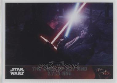 2016 Topps Star Wars: The Force Awakens Chrome - [Base] #92 - The Duel of Rey and Kylo Ren