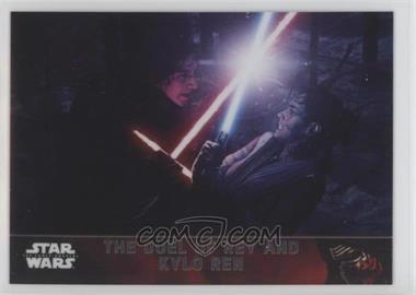 2016 Topps Star Wars: The Force Awakens Chrome - [Base] #92 - The Duel of Rey and Kylo Ren