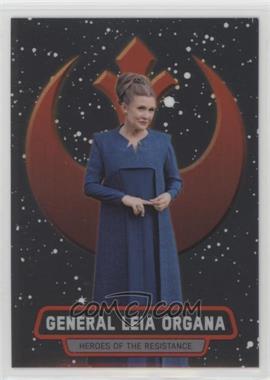 2016 Topps Star Wars: The Force Awakens Chrome - Heroes of the Resistance #18 - General Leia Organa