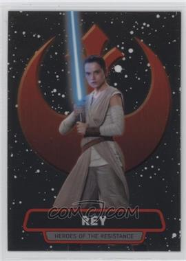 2016 Topps Star Wars: The Force Awakens Chrome - Heroes of the Resistance #2 - Rey