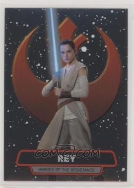 2016 Topps Star Wars: The Force Awakens Chrome - Heroes of the Resistance #2 - Rey