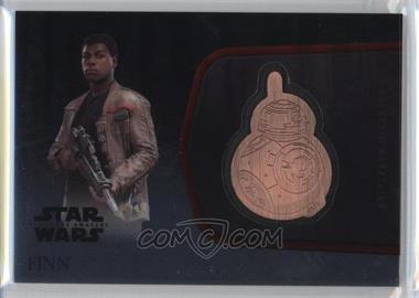 2016 Topps Star Wars: The Force Awakens Chrome - Medallion Relics - Bronze #M-12 - Finn /50