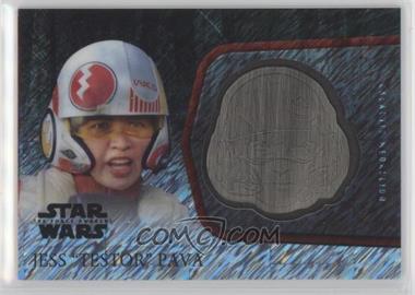 2016 Topps Star Wars: The Force Awakens Chrome - Medallion Relics - Silver #M-7 - Jess "Testor" Pava /25