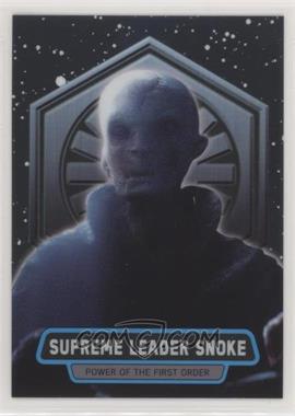 2016 Topps Star Wars: The Force Awakens Chrome - Power of the First Order #1 - Supreme Leader Snoke