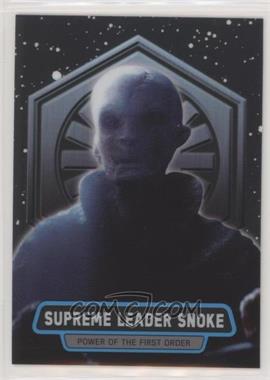 2016 Topps Star Wars: The Force Awakens Chrome - Power of the First Order #1 - Supreme Leader Snoke