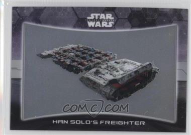 2016 Topps Star Wars: The Force Awakens Chrome - Ships & Vehicles #11 - Han Solo's Freighter