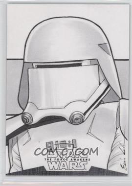 2016 Topps Star Wars: The Force Awakens Chrome - Sketch Cards #_ELFT - Eric Lehtonen (First Order Snowtrooper) /1