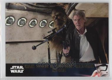 2016 Topps Star Wars: The Force Awakens Series 2 - [Base] - Gold #41 - Han Solo & Chewie Return Home /100