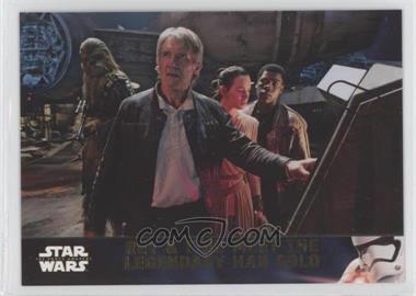 2016 Topps Star Wars: The Force Awakens Series 2 - [Base] - Gold #42 - Rey & Finn Meet The Legendary Han Solo /100