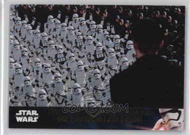 2016 Topps Star Wars: The Force Awakens Series 2 - [Base] - Gold #56 - The First Order Rallies on Starkiller Base /100