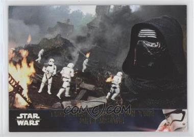2016 Topps Star Wars: The Force Awakens Series 2 - [Base] - Gold #62 - The First Order on the Offensive /100