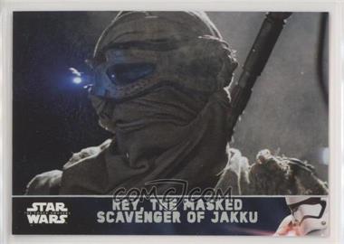 2016 Topps Star Wars: The Force Awakens Series 2 - [Base] - Holofoil #22 - Rey, the Masked Scavenger of Jakku