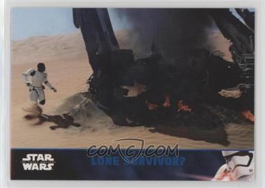 2016 Topps Star Wars: The Force Awakens Series 2 - [Base] - Lightsaber Blue #21 - Lone Survivor?