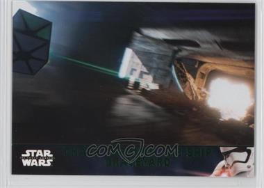 2016 Topps Star Wars: The Force Awakens Series 2 - [Base] - Lightsaber Green #36 - Chase Through the Ship Graveyard