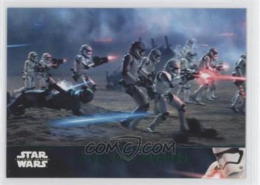 2016 Topps Star Wars: The Force Awakens Series 2 - [Base] - Lightsaber Green #4 - A Village Invaded