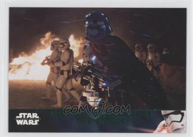 2016 Topps Star Wars: The Force Awakens Series 2 - [Base] - Lightsaber Green #5 - Captain Phasma Leads the Attack