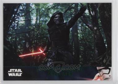 2016 Topps Star Wars: The Force Awakens Series 2 - [Base] - Lightsaber Green #65 - Tracked Down by Kylo Ren