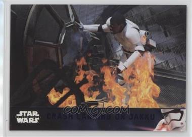 2016 Topps Star Wars: The Force Awakens Series 2 - [Base] - Lightsaber Purple #20 - Crash Landing on Jakku