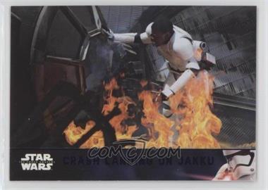 2016 Topps Star Wars: The Force Awakens Series 2 - [Base] - Lightsaber Purple #20 - Crash Landing on Jakku