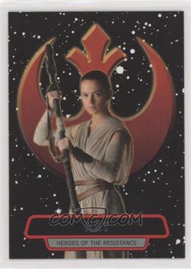 2016 Topps Star Wars: The Force Awakens Series 2 - Heroes of the Resistance #4 - Rey