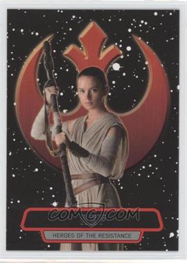 2016 Topps Star Wars: The Force Awakens Series 2 - Heroes of the Resistance #4 - Rey