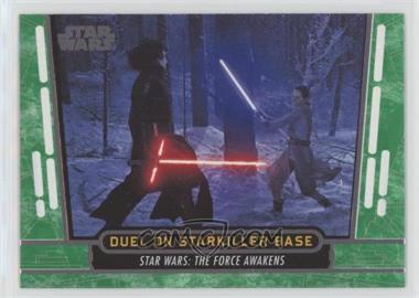 2017 Topps Star Wars 40th Anniversary - [Base] - Green #58 - Duel On Starkiller Base