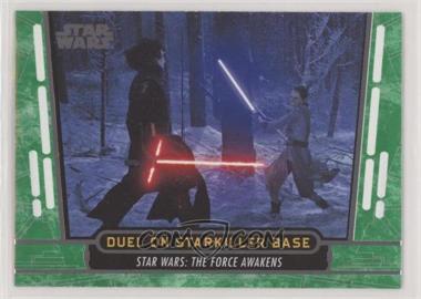 2017 Topps Star Wars 40th Anniversary - [Base] - Green #58 - Duel On Starkiller Base