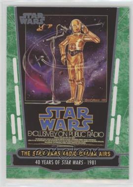 2017 Topps Star Wars 40th Anniversary - [Base] - Green #65 - The Star Wars Radio Drama Airs