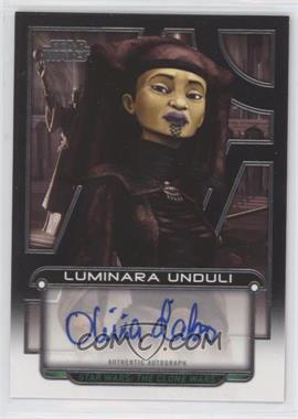 2017 Topps Star Wars Galactic Files Reborn - Autographs #AU-OD - Olivia d'Abo as Luminara Unduli /215