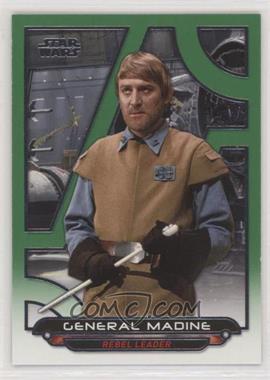 2017 Topps Star Wars Galactic Files Reborn - [Base] - Green #ROTJ-9 - General Madine /199