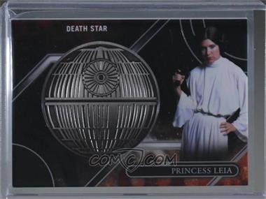 2017 Topps Star Wars Galactic Files Reborn - Vehicle Manufactured Medallions - Silver #VM-PL - Princess Leia /99