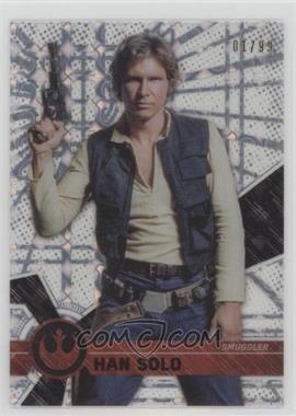 2017 Topps Star Wars High Tek - [Base] - Pattern 1 Tidal Diffractor #14 - Form 1 - Han Solo /99