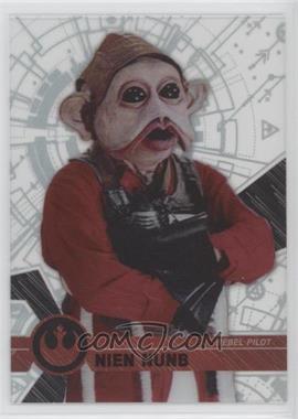 2017 Topps Star Wars High Tek - [Base] - Pattern 3 #26 - Form 1 - Nien Nunb