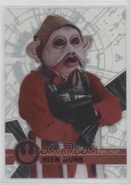 2017 Topps Star Wars High Tek - [Base] - Pattern 3 #26 - Form 1 - Nien Nunb