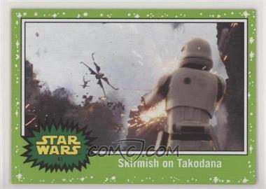 2017 Topps Star Wars: Journey to The Last Jedi - [Base] - Green Starfield #41 - Skirmish on Takodana