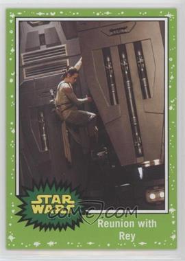 2017 Topps Star Wars: Journey to The Last Jedi - [Base] - Green Starfield #87 - Reunion with Rey