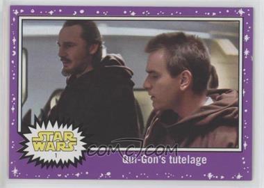 2017 Topps Star Wars: Journey to The Last Jedi - [Base] - Purple Starfield #1 - Qui-Gon's Tutelage
