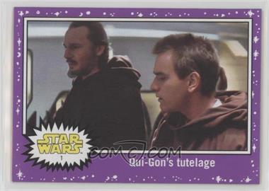 2017 Topps Star Wars: Journey to The Last Jedi - [Base] - Purple Starfield #1 - Qui-Gon's Tutelage