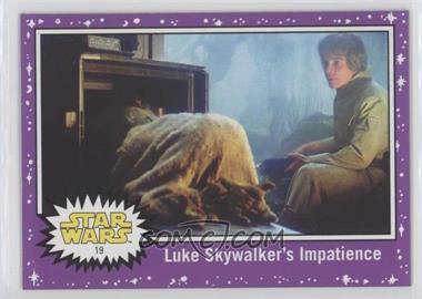 2017 Topps Star Wars: Journey to The Last Jedi - [Base] - Purple Starfield #19 - Luke Skywalker's Impatience