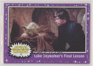 2017 Topps Star Wars: Journey to The Last Jedi - [Base] - Purple Starfield #25 - Luke Skywalker's Final Lesson