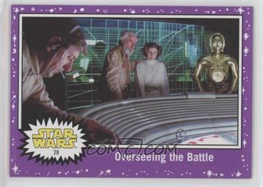 2017 Topps Star Wars: Journey to The Last Jedi - [Base] - Purple Starfield #28 - Overseeing the Battle