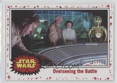 2017 Topps Star Wars: Journey to The Last Jedi - [Base] - White Starfield #28 - Overseeing the Battle /199