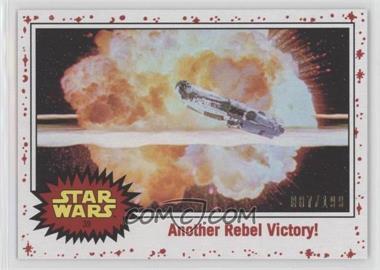 2017 Topps Star Wars: Journey to The Last Jedi - [Base] - White Starfield #39 - Another Rebel Victory! /199