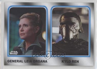 2017 Topps Star Wars: Journey to The Last Jedi - Family Legacy - Wal-Mart #4 - General Leia Organa, Kylo Ren